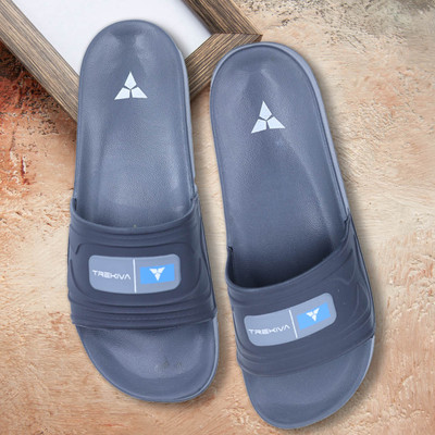 TREKIVA Men Slides(Grey , 7)