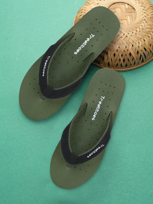 TREATTOES Women Ortho Care Diabetic Orthopaedic Comfort Dr Slippers and Flipflops for Women's Flip Flops(Green , 8)