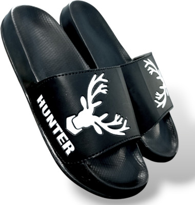 FASH N FOOT Men Slides(Black , 8)