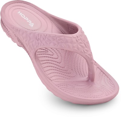 Hoppa Women Flip Flops(Pink , 4)