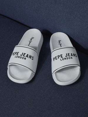 Pepe Jeans Men Slides(Grey , 10)