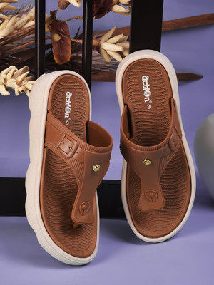 action Women APTW-106 Slippers(Tan, Beige , 5)