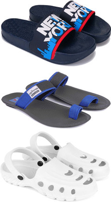 Pennen Men Slippers(White , 7)