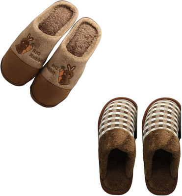 Mahi Enterprises Men Flip Flops(Brown, Brown , 9)