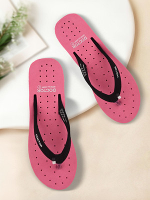 DOCTOR ORTHO PLUS COMFY Women Extra Soft Slippers For Womens Orthopedic Diabetic Light Weight Flip Flops(Pink , 5)