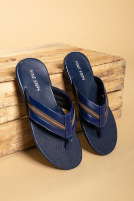 Nico Nerini Men Slippers(Blue , 9)