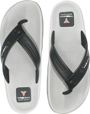 TREKIVA Men Flip Flops(Grey , 7)