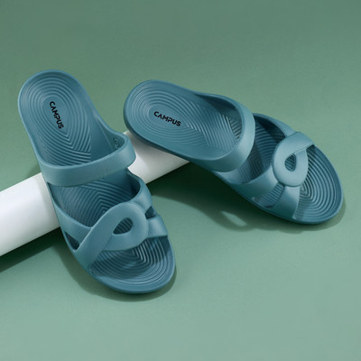 CAMPUS Women Flip Flops(Blue , 6)