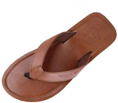 RTS Men Slippers(Brown , 9)
