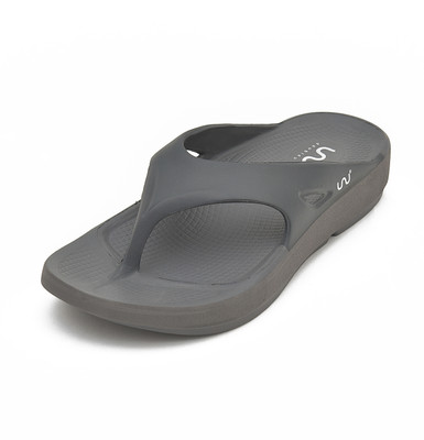 Doubleu Men Men Clasic V Shape Carbon+Carbon Flip Flops(Grey , 10)
