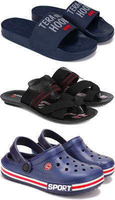 DRACKFOOT Men Slippers(Blue , 6)