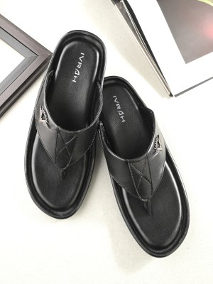 IVRAH Men Mens Trendy|Durable|Casual Wear|Party Wear|High Quality|Comfortable Sandals & Slippers(Black 8)
