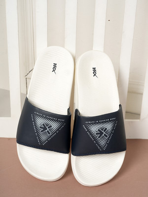 HRX by Hrithik Roshan Men Slides(Off White, Black , 9)