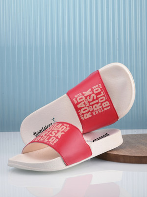 Roadster Women Slides(Red , 7)
