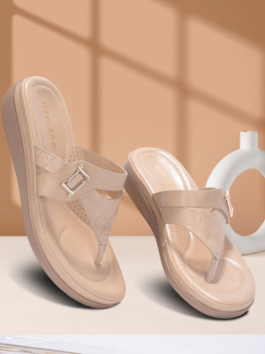 LIBERTY Women Slippers(Beige , 7)