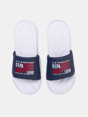 U.S. POLO ASSN. Men Slides(White , 8)