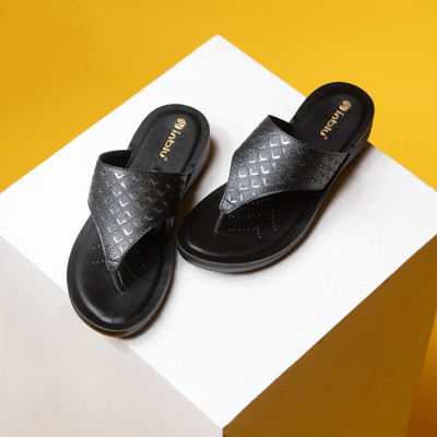 Inblu Women Slippers(Black , 3)
