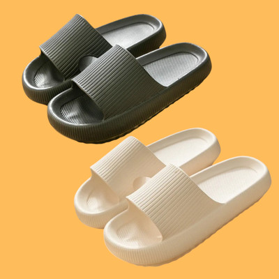 Dee Rook Men Slides(Black, White , 6)