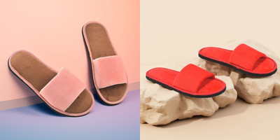 Y key Women Flip Flops(Red, Pink , 5)
