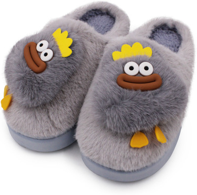 VRITRAZ Women Slippers(Grey , 6)