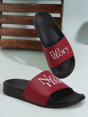 QRITE Men Slides(Red , 7)
