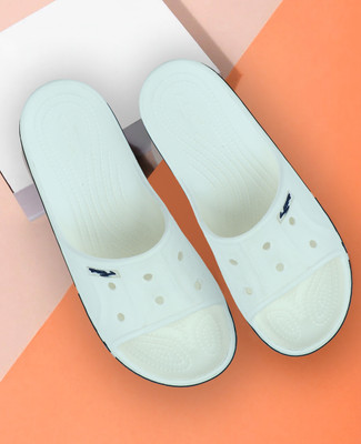 LANCER Men Slides(White , 8)