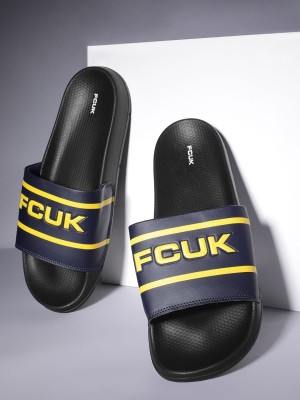 FCUK Men Slides(Navy , 7)