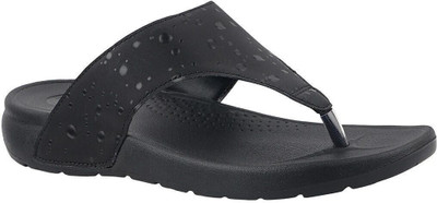 WELCOME Women Lightweight with Arch Support Durable Anti-Skid & Stylish Dailywear| Slippers(Black , 4)