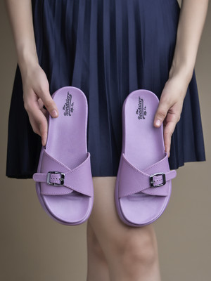 Roadster Women Slippers(Purple , 6)