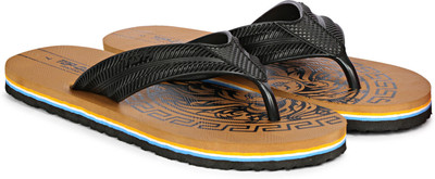 TGH Men Slippers(Tan, Black , 10)