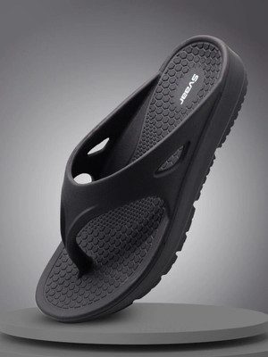 Svaar Men NewlyLaunch|Classic Soft|Cushion|Comfortable|Premium|Stylish Flip Flops(Black , 7)