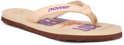 POWER Women Flip Flops(Beige , 3)