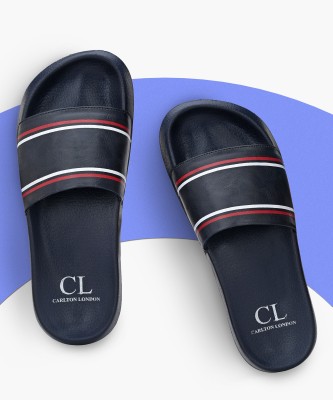 CARLTON LONDON Men Slides(Navy , 11)