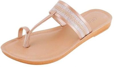 FLITE Women Slippers(Copper , 6)