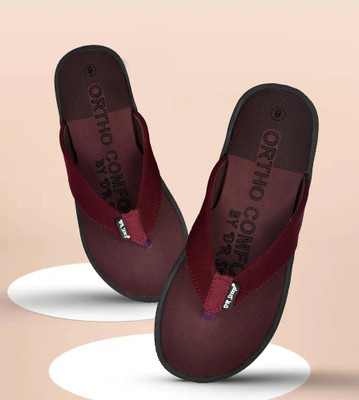 DR STTEP Women Orthopedic Women Slippers Soft Sole Comfort Footwear for Daily Use Slippers(Maroon , 4)