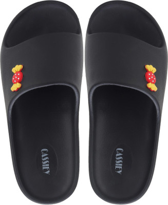 Cassiey Women Slides(Black , 8)