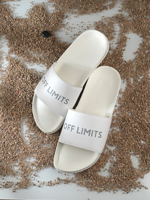 OFF LIMITS Men Slides(White , 8)