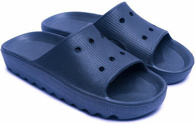 Ambit Men Best Quality Trendy Stylish EVA Material Extra Soft | for Men | Flip Flops Slides(Navy , 8)