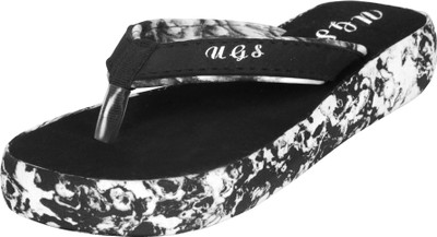 Shadow Women Flip Flops(Black , 8)