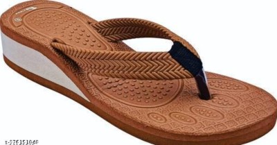 Gripsy Men Flip Flops(Brown , 4)