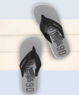 U.S. POLO ASSN. Men Flip Flops(Black , 8)