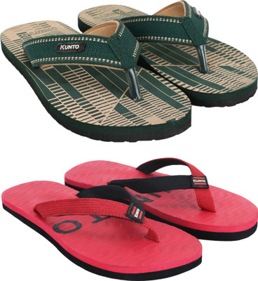 KUNTO Men Flip Flops(Multicolor , 10)