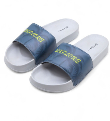 Mast & Harbour Men Slides(Grey , 7)