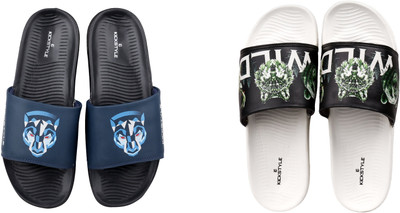 KICKSTYLE Men Slides(Multicolor , 9)