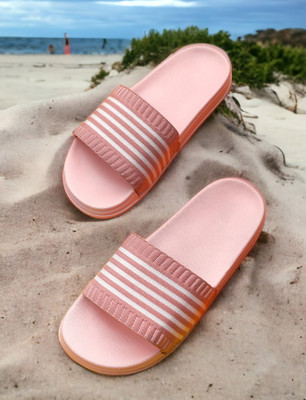 Pampy Angel Women Women Classic, Lightweight, Ultra cushion, Trendy Flipflops, Slipper, Slides Slides(Pink , 6)