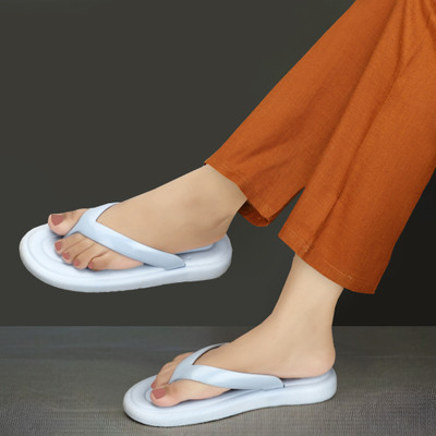 TROTUS Women Slippers(Blue , 5)