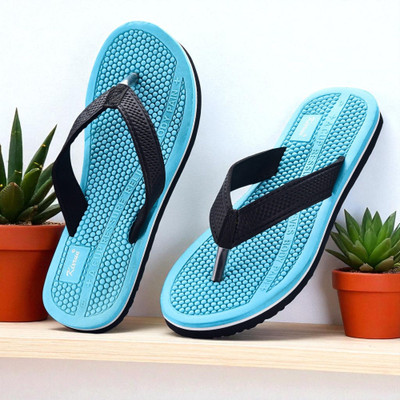 Kixrun Women Slippers(Blue , 5)