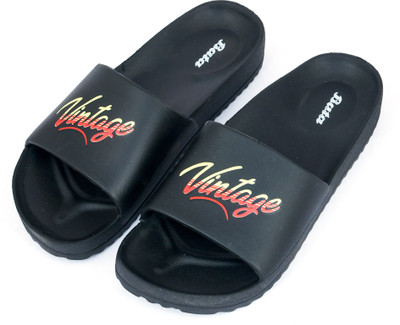 Bata Men Slides(Black , 7)