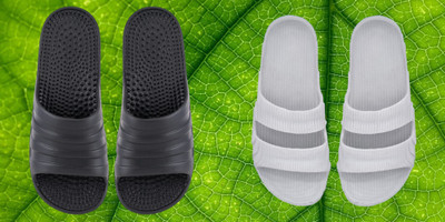 ventus Men Flip Flops(Black, Grey , 9)