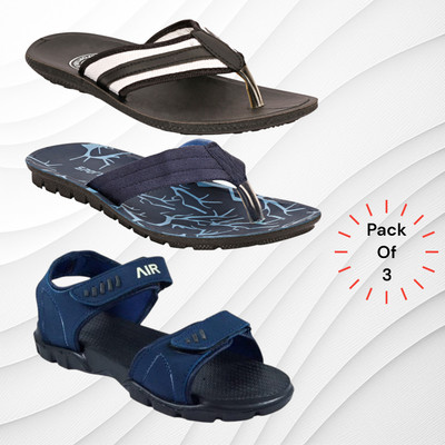 Genial Men Flip Flops(Multicolor , 6)